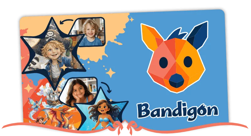 Bandigon gift voucher for a personalised picture book